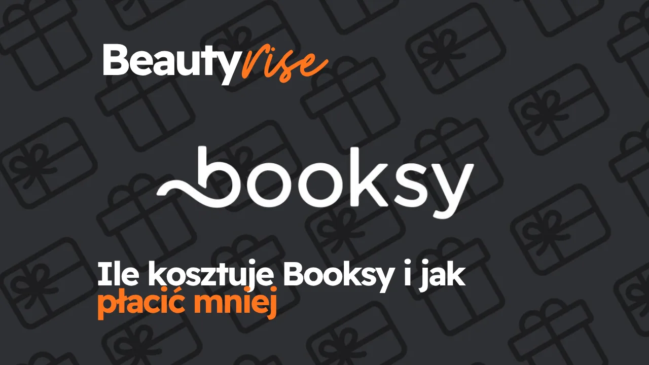 Ile kosztuje Booksy i jak płacić mniej - grafika tytułowa BeautyRise z logo Booksy, cennik abonamentu i prowizji Boost dla salonu kosmetycznego