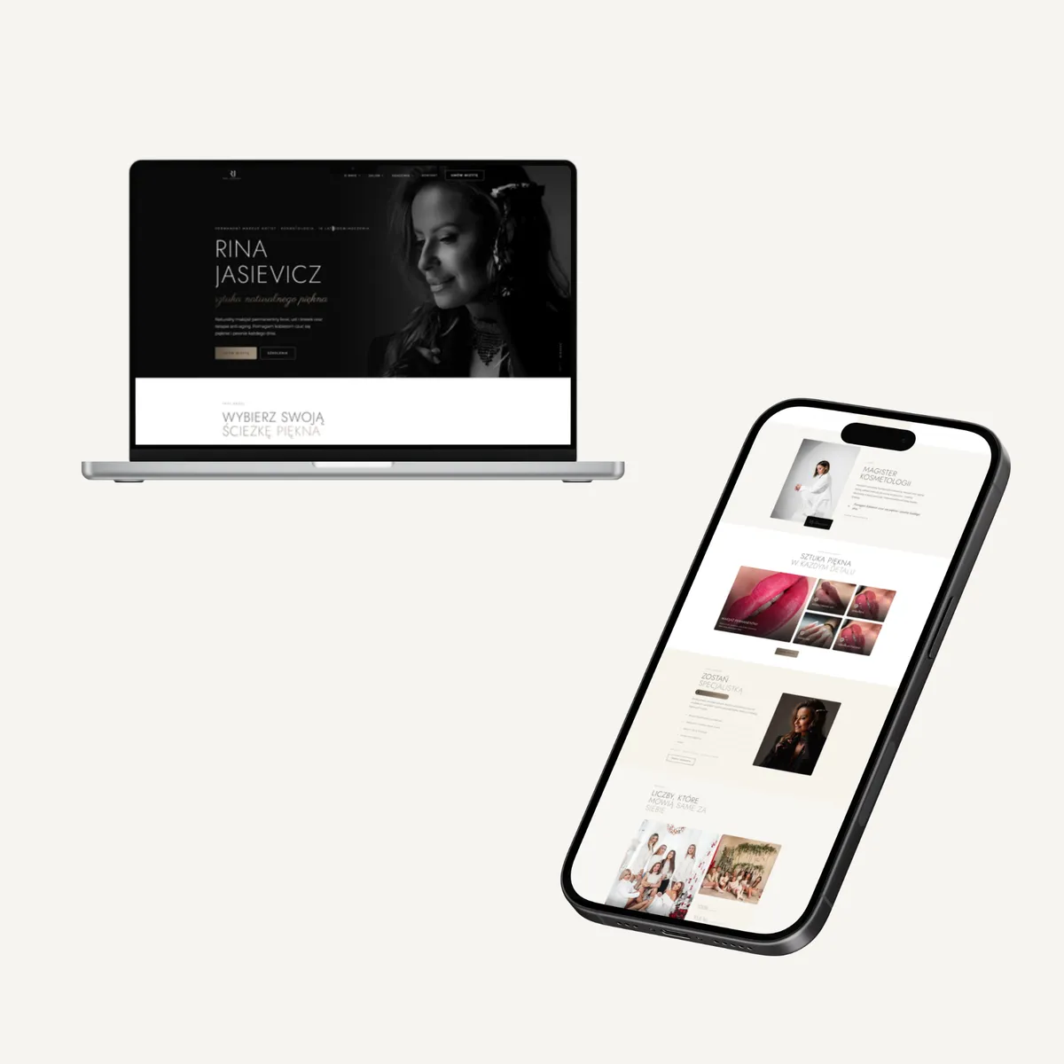 Realizacja strony internetowej dla salonu beauty - projekt 12