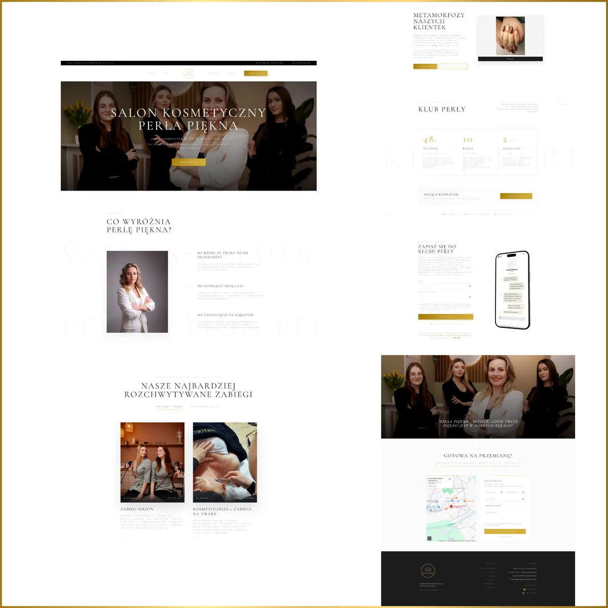 Realizacja strony internetowej dla salonu beauty - projekt 13