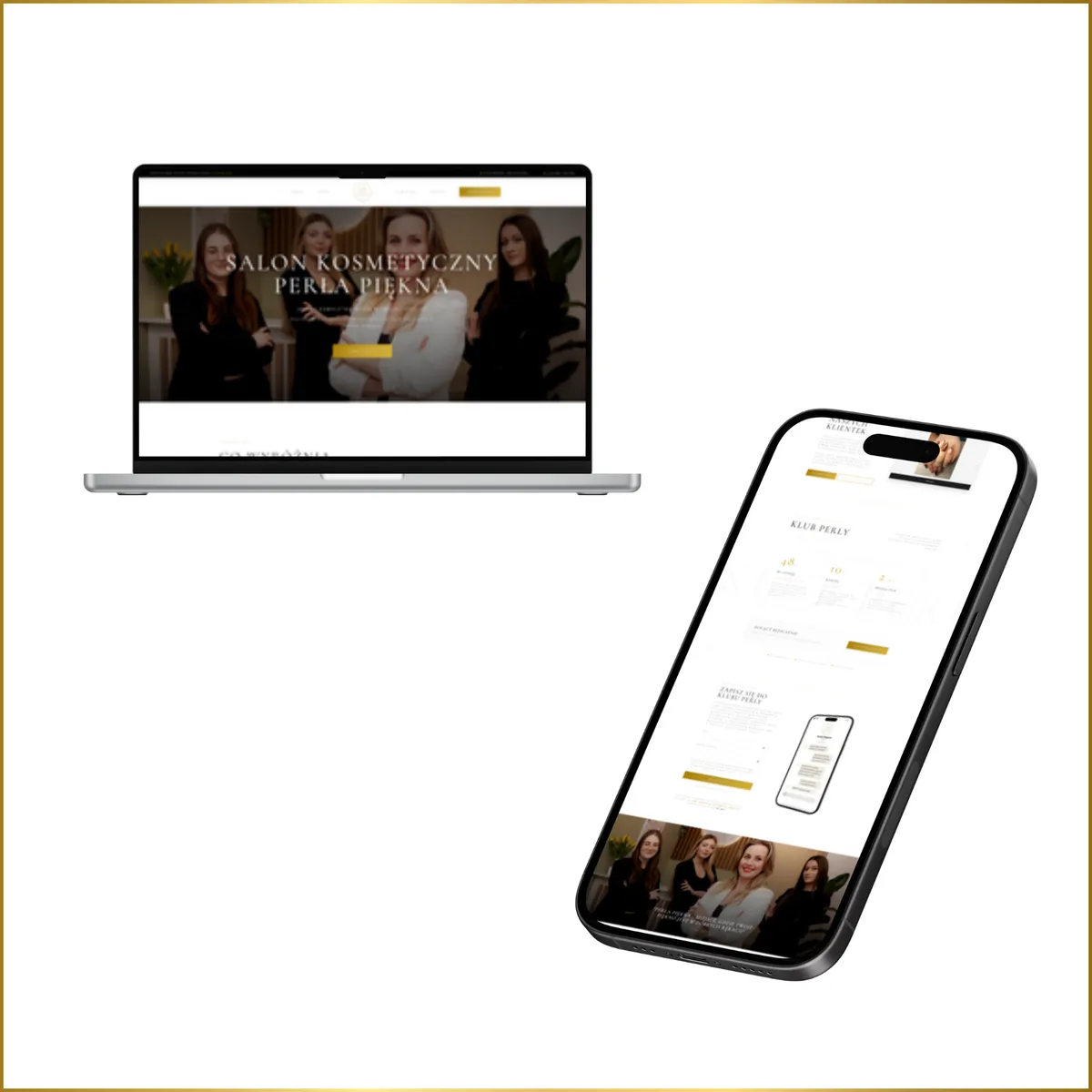 Realizacja strony internetowej dla salonu beauty - projekt 14