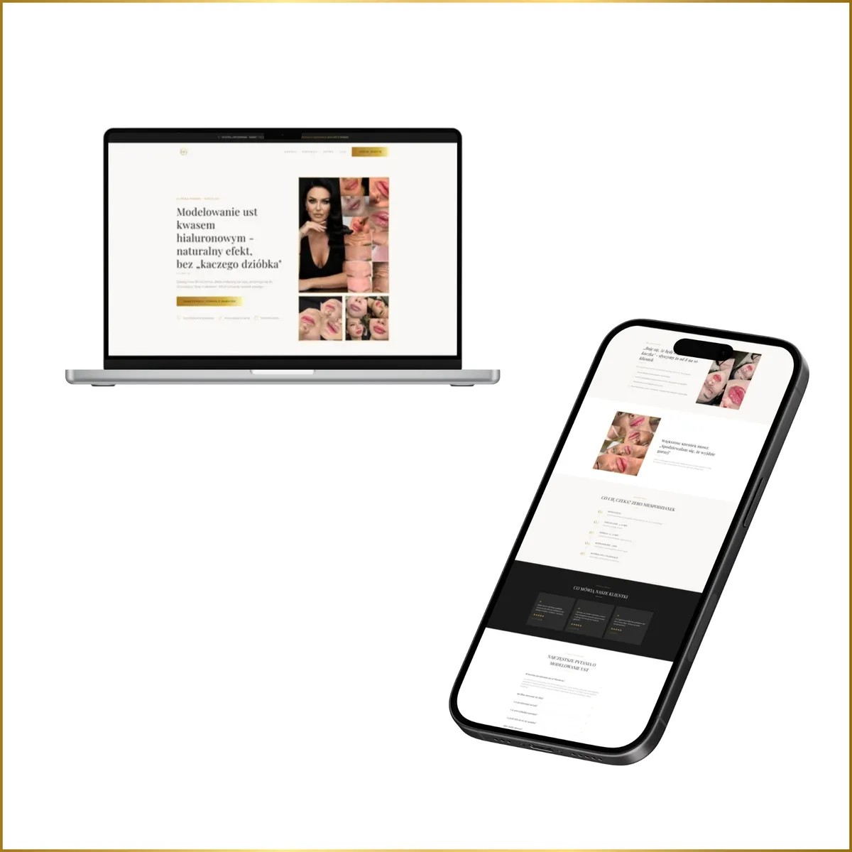 Realizacja strony internetowej dla salonu beauty - projekt 6