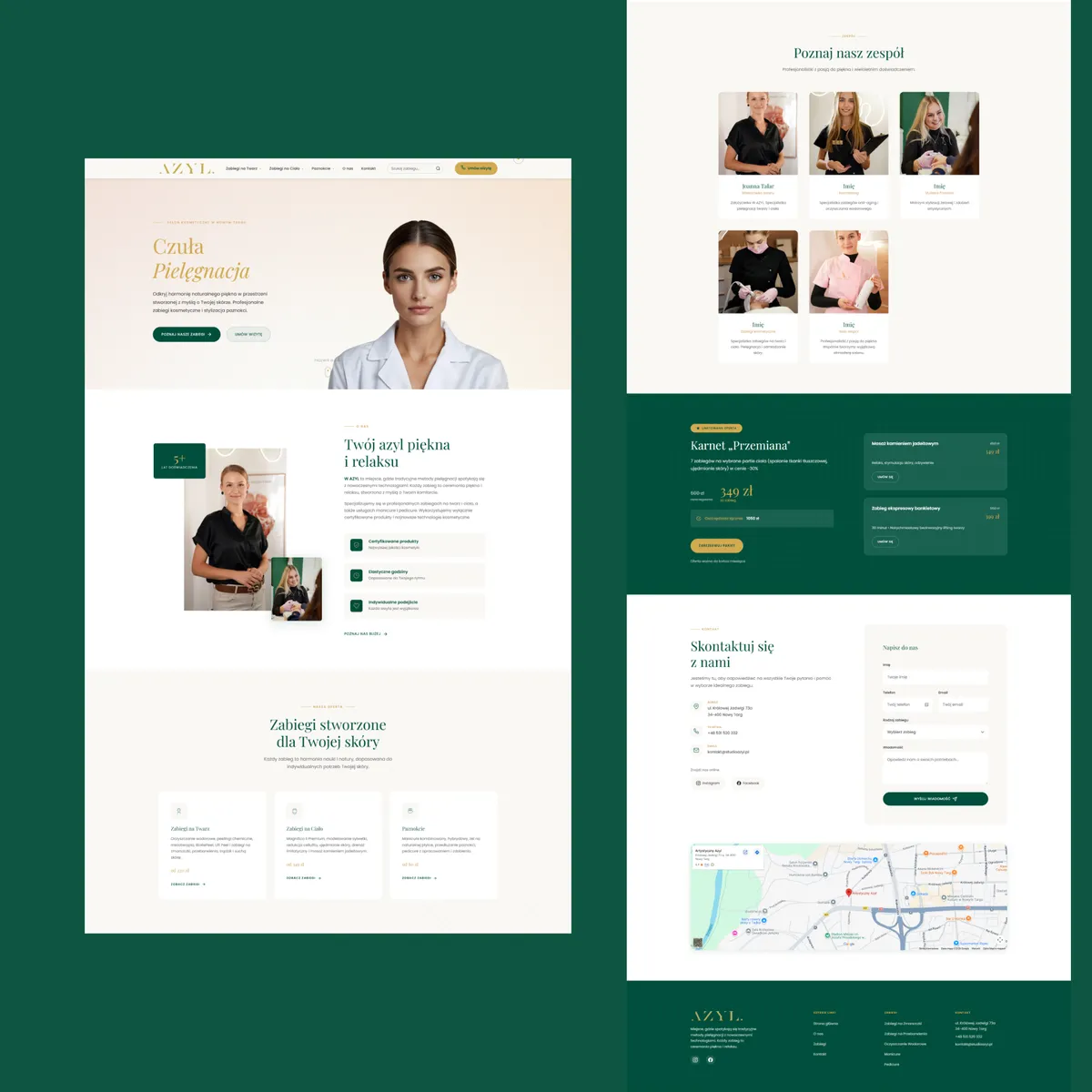 Realizacja strony internetowej dla salonu beauty - projekt 7